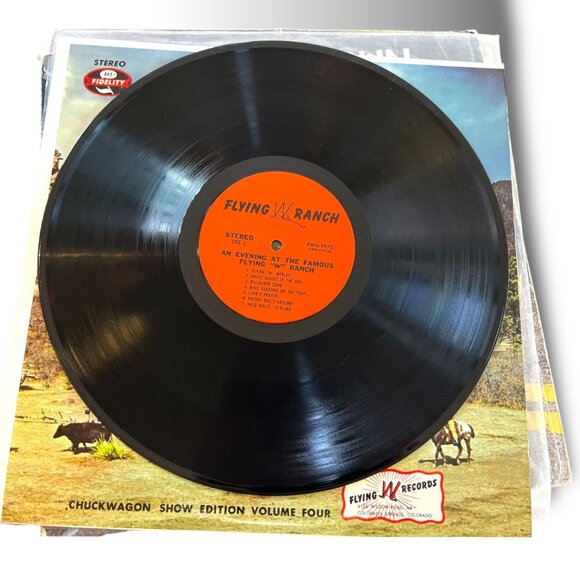 An Evening At the Famous Flying W. Ranch | LP Vinyl Record - Picture 3 of 4